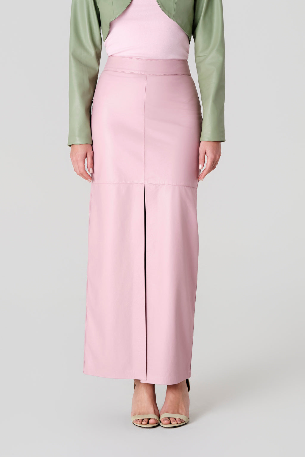 Saia Midi com Fenda na Frente Barolo