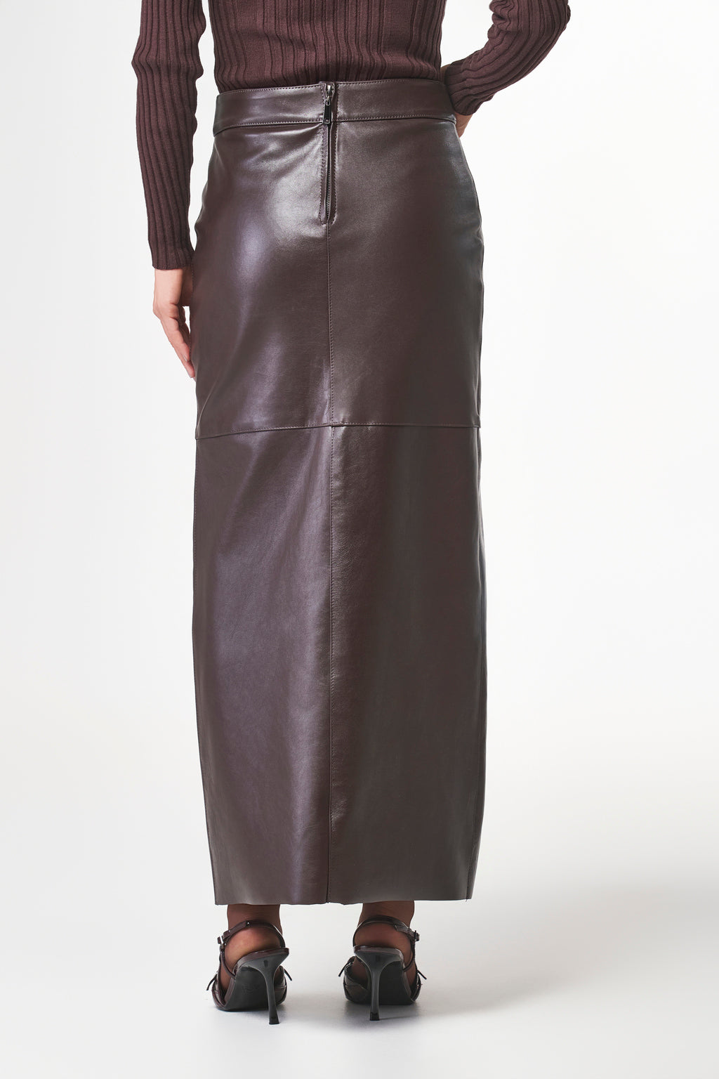 Saia Midi com Fenda na Frente Barolo