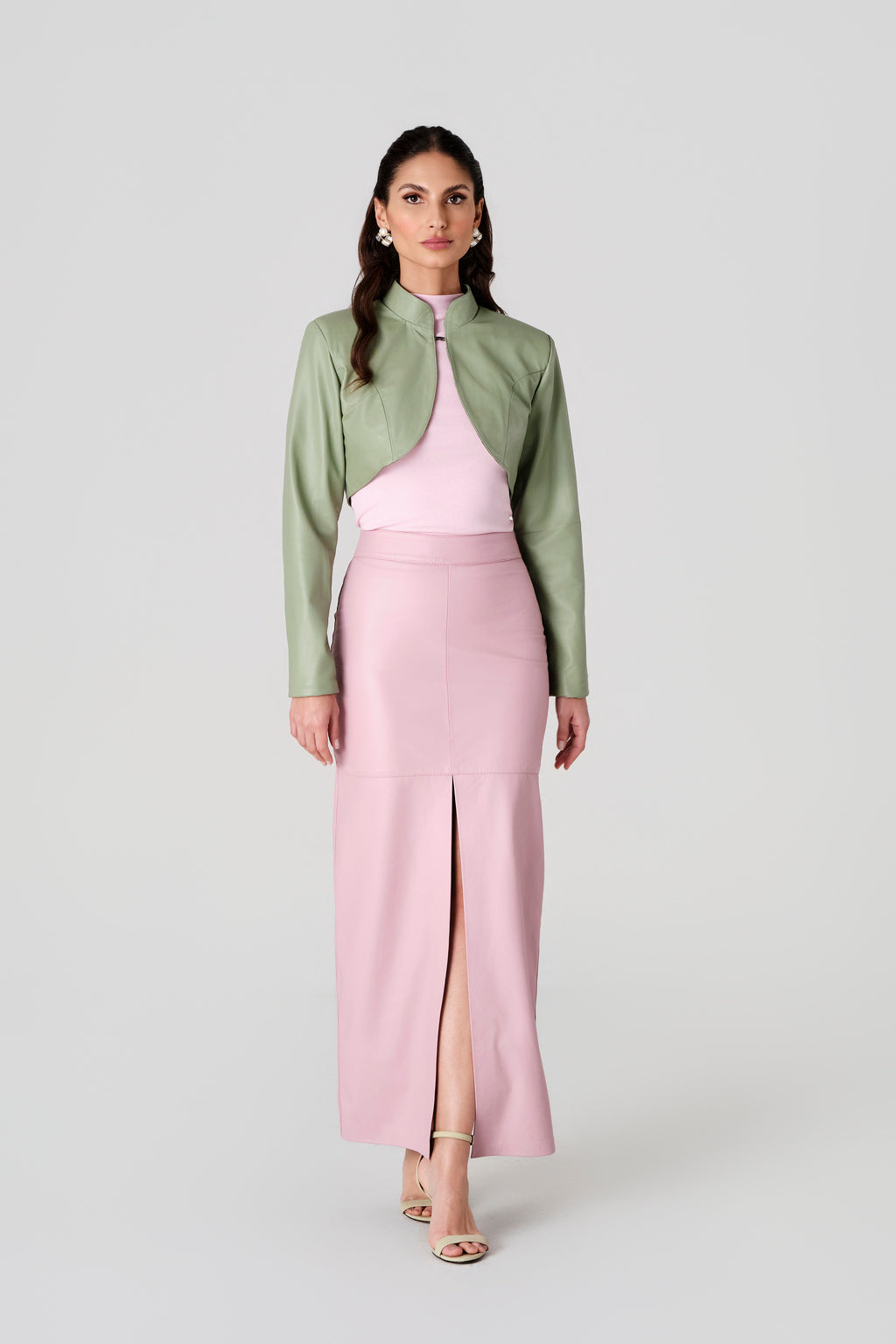 Saia Midi com Fenda na Frente Barolo