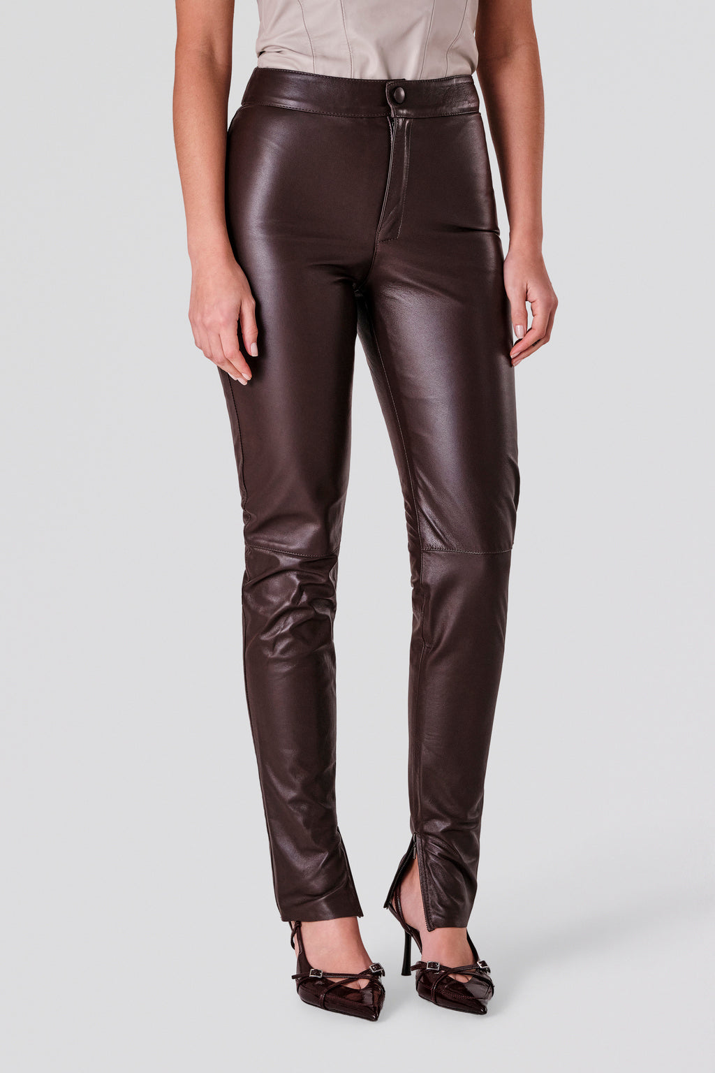 Calça Skinny Cós Alto