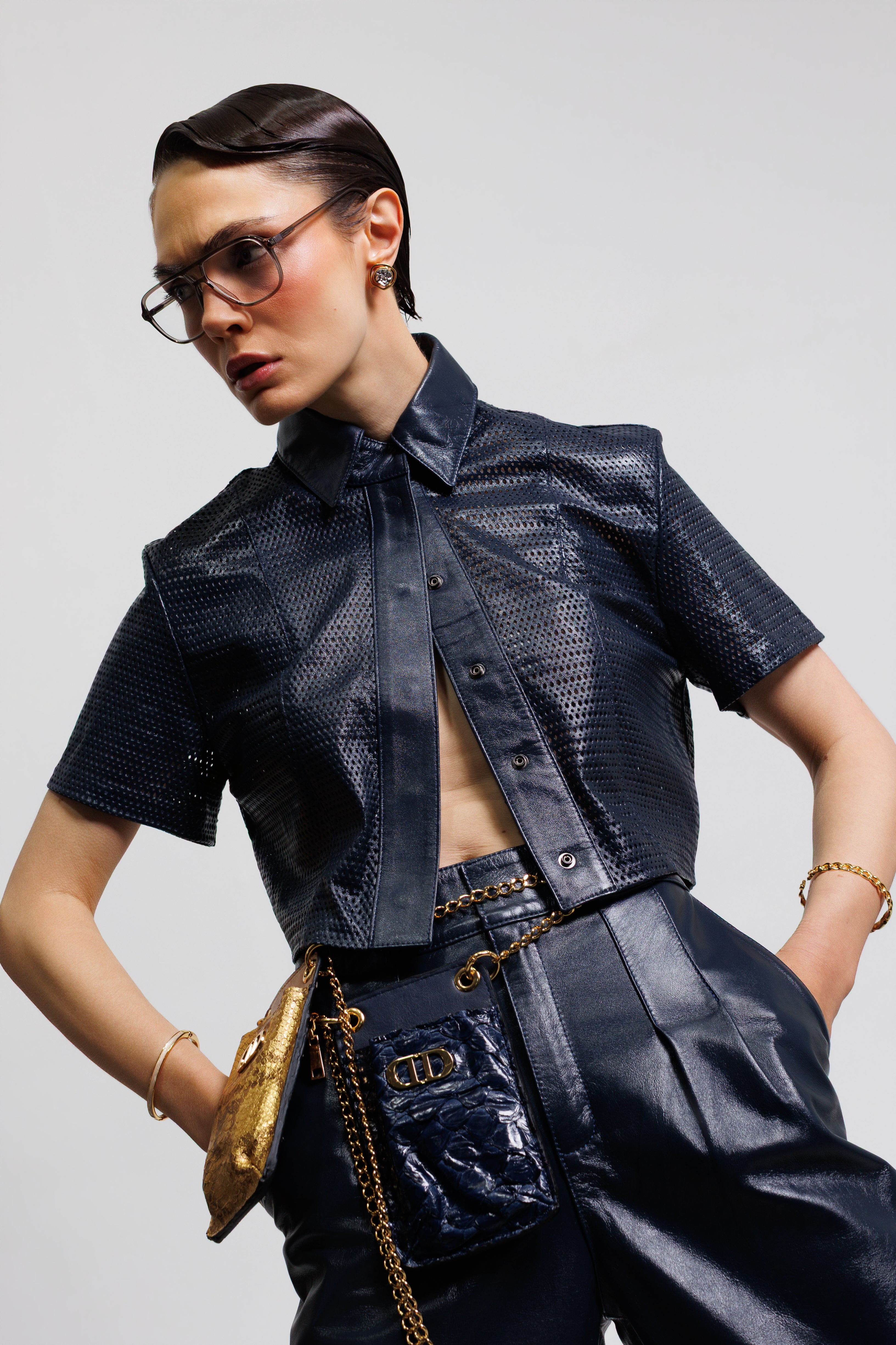 Camisa Cropped Mykonos Riviera Bardot