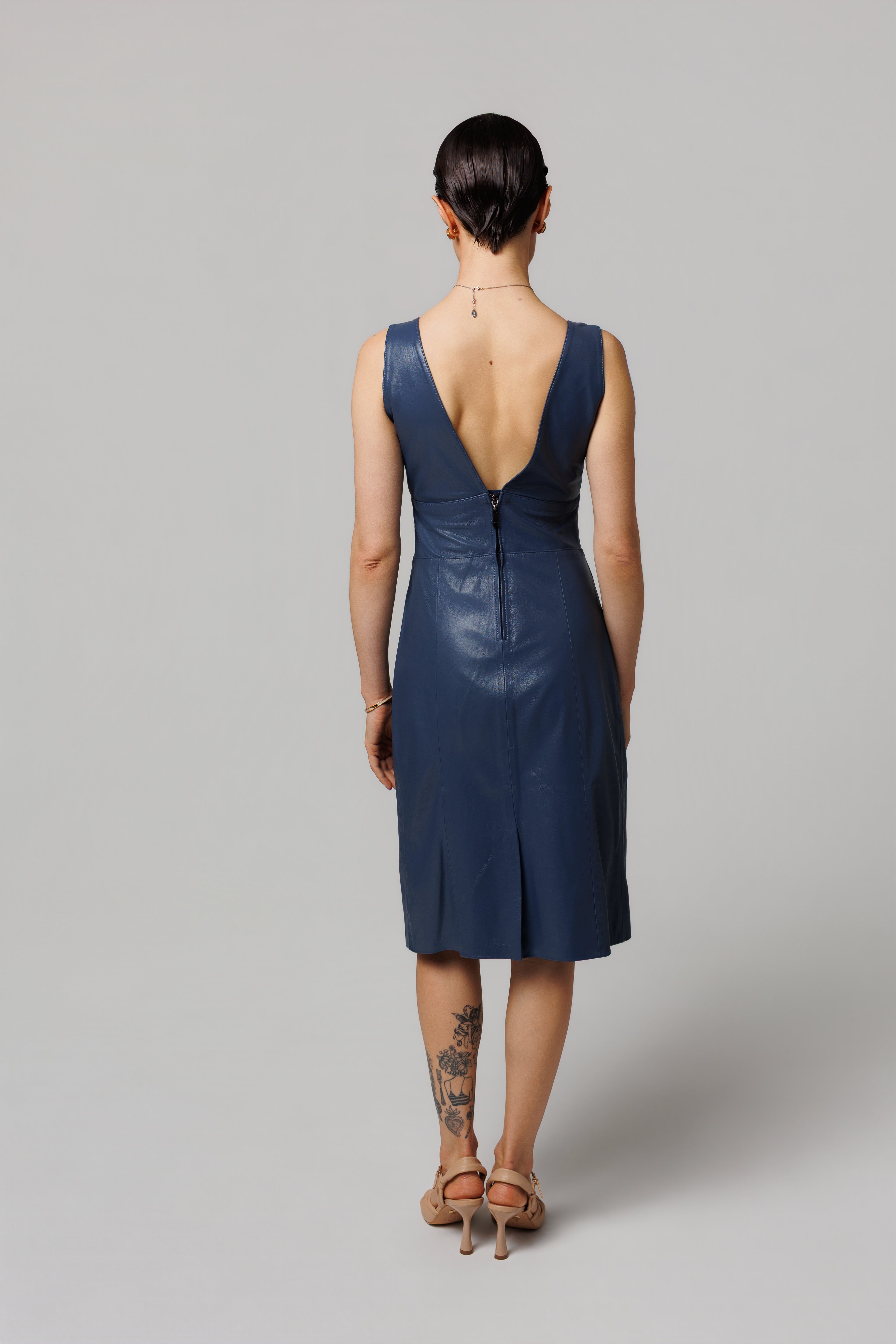Vestido Midi Azur Riviera Bardot