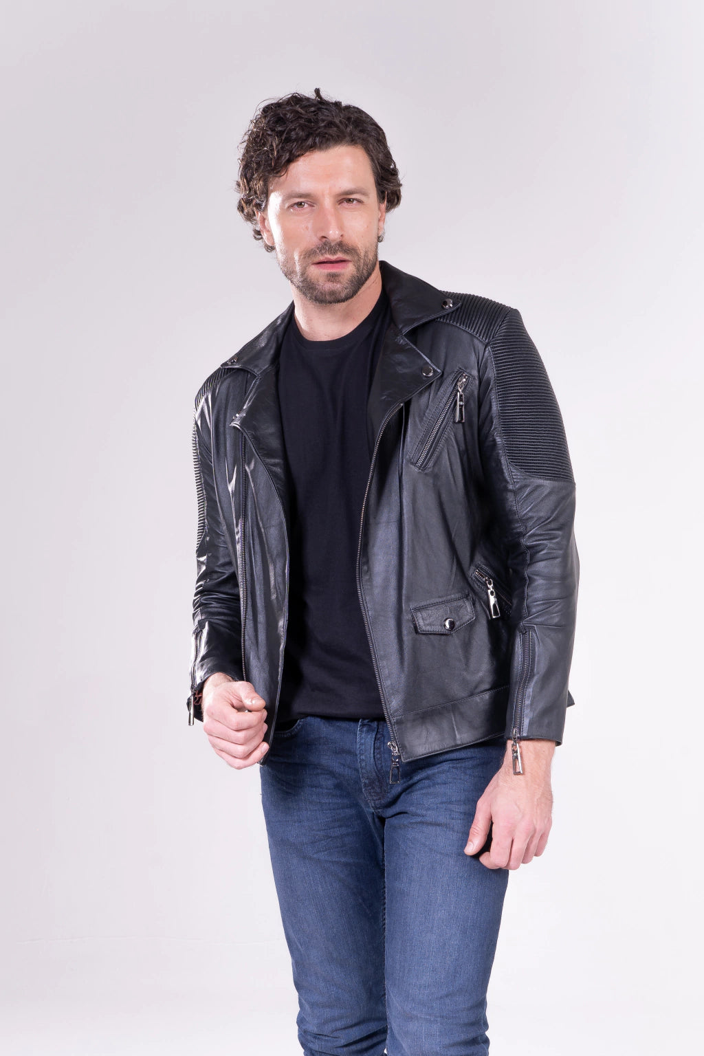 Jaqueta Biker Masculina c/ Mat. Innsbruck