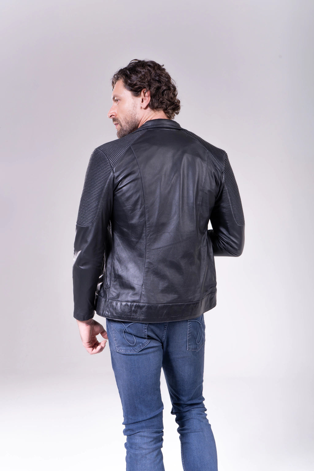 Jaqueta Biker Masculina c/ Mat. Innsbruck